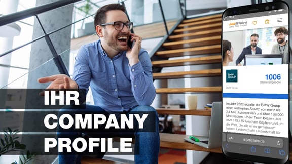 JobStairs. Jobs. Gut. Finden. Employer Branding mit dem Unternehmensprofil auf JobStairs.