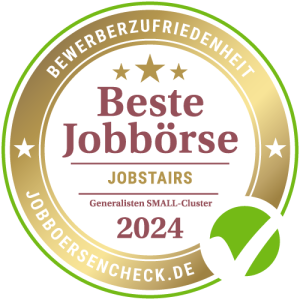 JobStairs Beste Jobbörse Auszeichnung 2024 Bewerberempfehlung